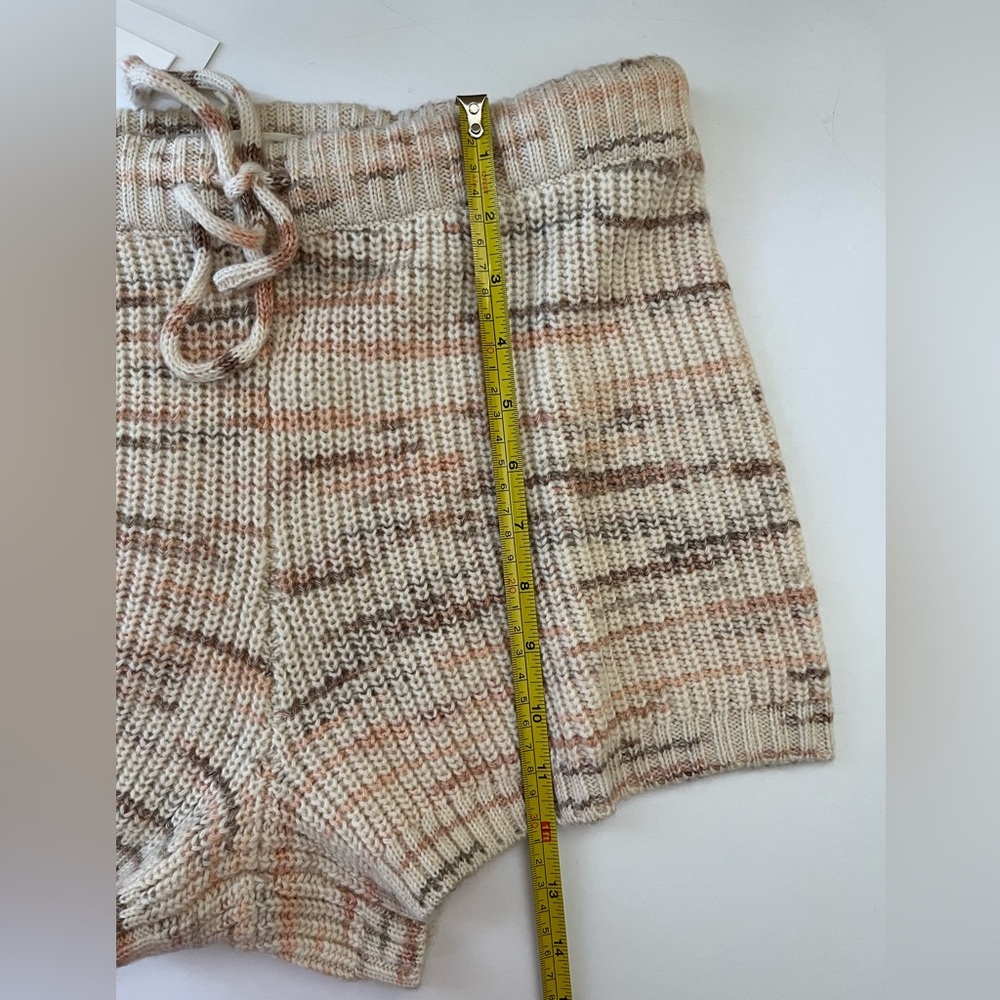 L*Space | NWT Layla Knit Cream High Waist Shorts - Picture 10 of 11